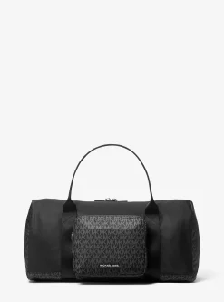 Mala de viagem com logótipo exclusivo estampado e nylon Tanner | Michael Kors [PT]