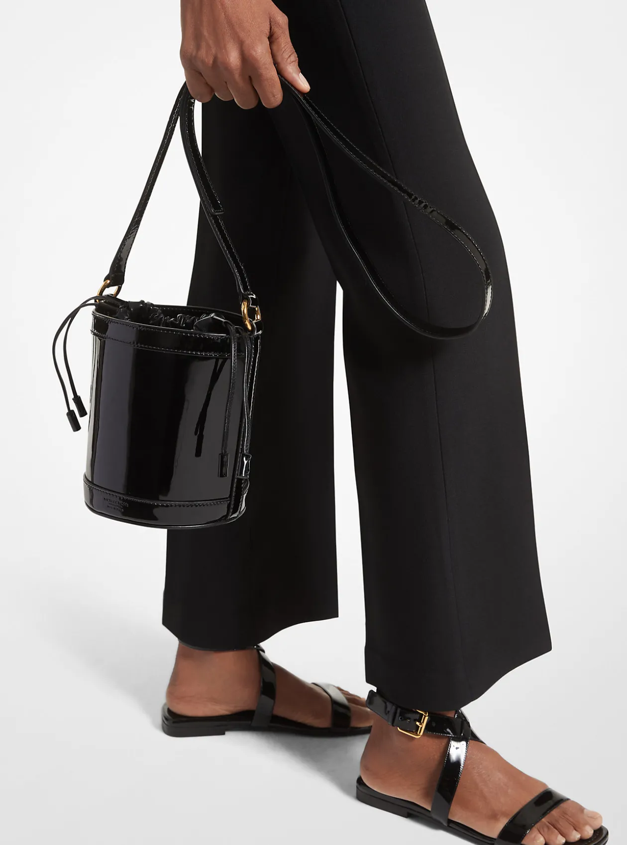 Mala tipo saco em pele envernizada Audrey média | Michael Kors [PT]