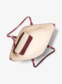 Mala tote com bolso e logótipo em jacquard Quinn grande | Michael Kors [PT]