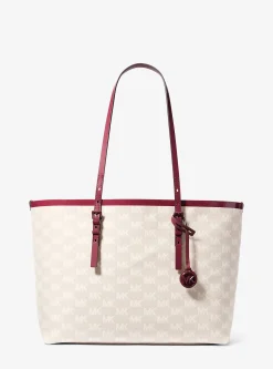 Mala tote com bolso e logótipo em jacquard Quinn grande | Michael Kors [PT]