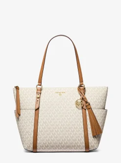 Mala tote com fecho de correr superior com logótipo Sullivan grande | Michael Kors [PT]