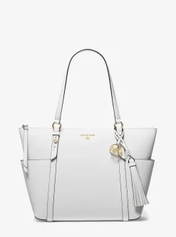 Mala tote com fecho de correr superior em couro saffiano Sullivan grande | Michael Kors [PT]