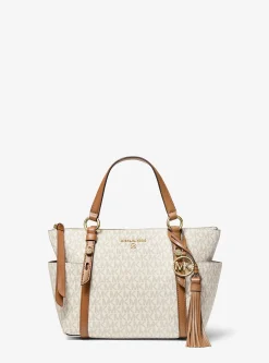 Mala tote com fecho de correr superior com logótipo Sullivan pequena | Michael Kors [PT]