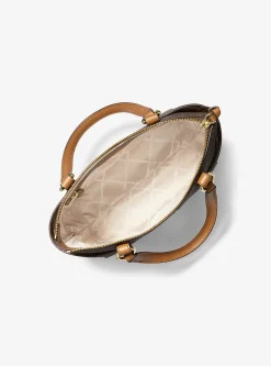 Mala tote com fecho de correr superior com logótipo Sullivan pequena | Michael Kors [PT]