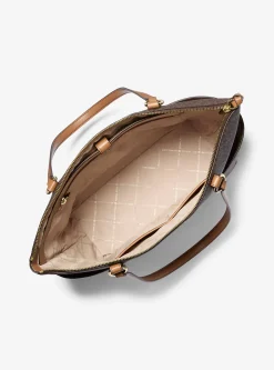 Mala tote com fecho de correr superior com logótipo Sullivan grande | Michael Kors [PT]