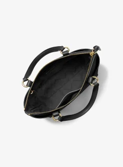 Mala tote com fecho de correr superior em couro saffiano Sullivan pequena | Michael Kors [PT]