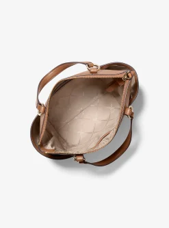 Mala tote com fecho de correr superior em couro saffiano Sullivan pequena | Michael Kors [PT]