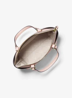 Mala tote com fecho de correr superior em couro saffiano Sullivan pequena | Michael Kors [PT]