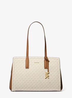 Mala tote com logótipo exclusivo Laila média | Michael Kors [PT]