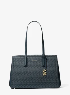 Mala tote com logótipo exclusivo Laila média | Michael Kors [PT]
