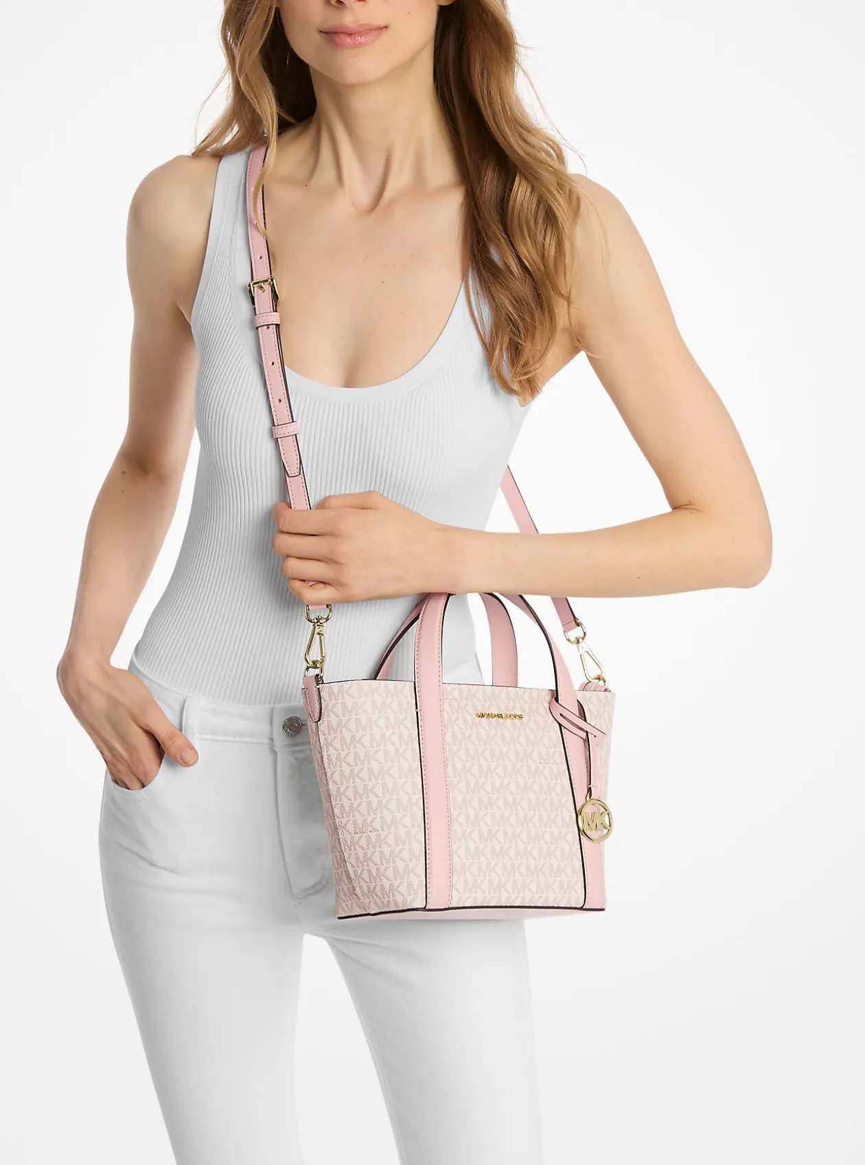 Mala tote com logótipo exclusivo Pratt pequena | Michael Kors [PT]