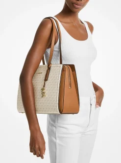 Mala tote com logótipo exclusivo Laila média | Michael Kors [PT]