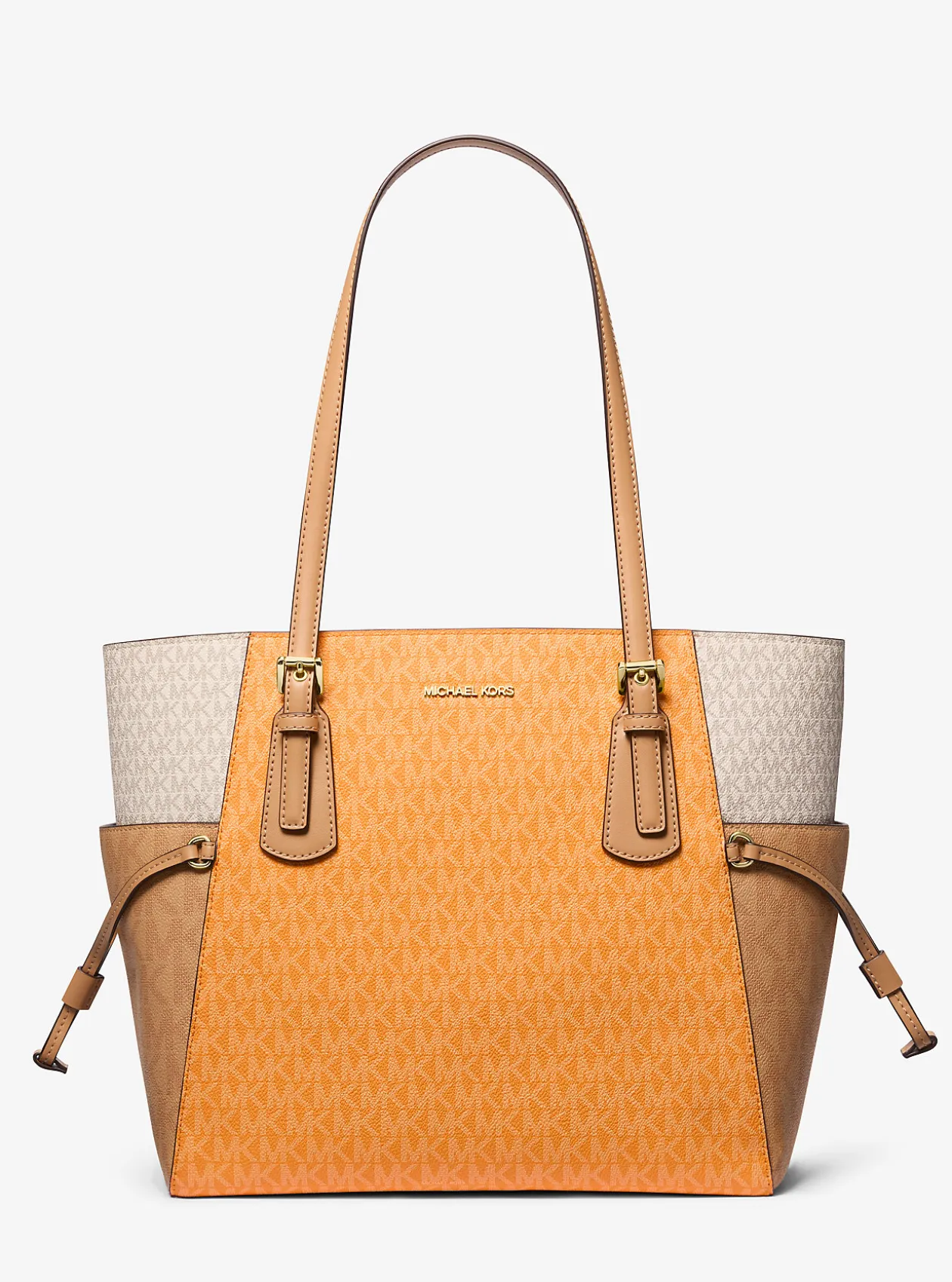 Mala tote com logótipo exclusivo e bloco de cor Voyager grande | Michael Kors [PT]