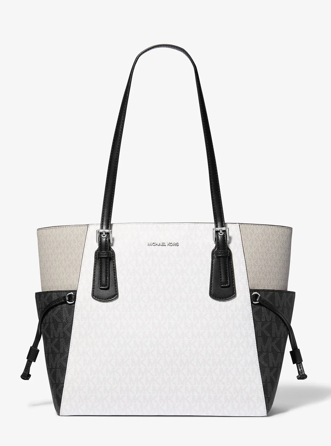 Mala tote com logótipo exclusivo e bloco de cor Voyager grande | Michael Kors [PT]