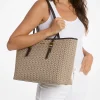 Mala tote com logótipo MK2000 em jacquard Quinn grande | Michael Kors [PT]