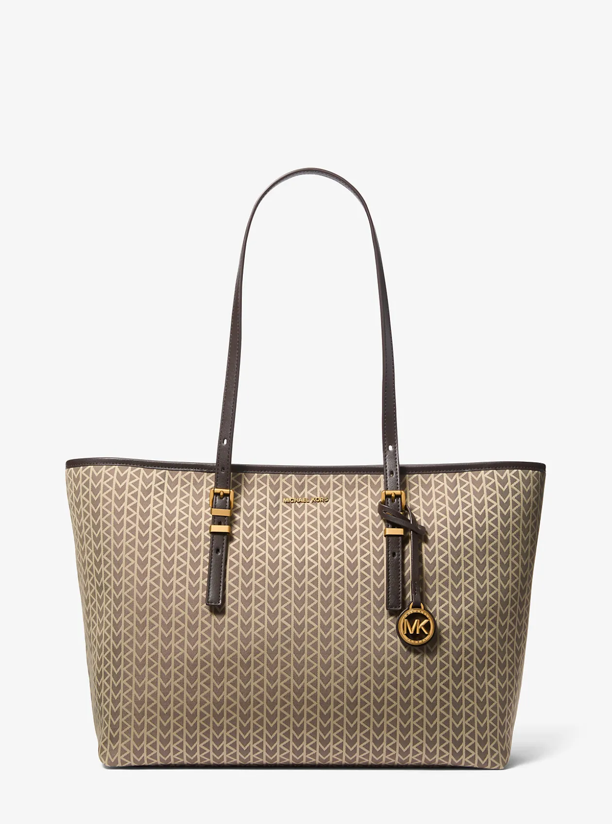 Mala tote com logótipo MK2000 em jacquard Quinn grande | Michael Kors [PT]
