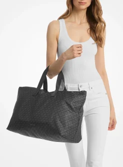 Mala tote dobrável e reversível com logótipo exclusivo estampado Tanner grande | Michael Kors [PT]