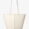 Mala tote em pele com logótipo exclusivo Flora grande | Michael Kors [PT]