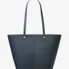 Mala tote em pele com logótipo exclusivo Flora grande | Michael Kors [PT]