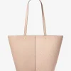 Mala tote em pele com logótipo exclusivo Flora grande | Michael Kors [PT]