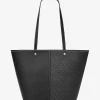 Mala tote em pele com logótipo exclusivo Flora grande | Michael Kors [PT]