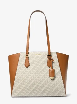 Mala tote em pele com logótipo exclusivo Taryn grande | Michael Kors [PT]