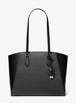 Mala tote em pele com logótipo exclusivo Taryn grande | Michael Kors [PT]