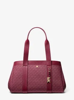 Mala tote em pele com logótipo exclusivo Romee grande | Michael Kors [PT]