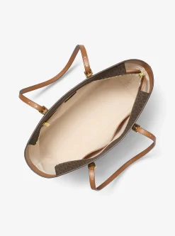Mala tote em pele com logótipo exclusivo Quinn grande | Michael Kors [PT]
