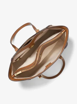 Mala tote em pele com logótipo exclusivo Taryn grande | Michael Kors [PT]