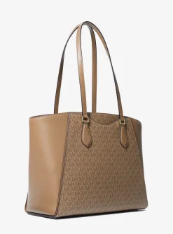 Mala tote em pele com logótipo exclusivo Taryn grande | Michael Kors [PT]