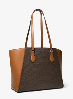 Mala tote em pele com logótipo exclusivo Taryn grande | Michael Kors [PT]