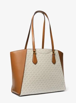 Mala tote em pele com logótipo exclusivo Taryn grande | Michael Kors [PT]