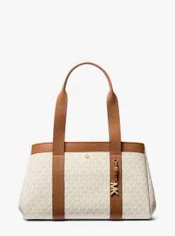Mala tote em pele com logótipo exclusivo Romee grande | Michael Kors [PT]
