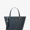 Mala tote em pele granulada e com logótipo exclusivo Flora média | Michael Kors [PT]
