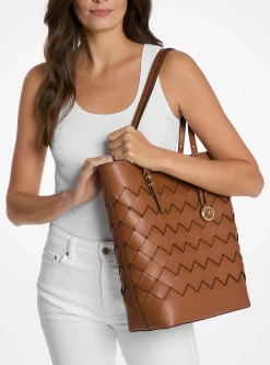 Mala tote em pele tecida Quinn grande | Michael Kors [PT]