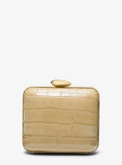 Minaudière em pele com motivo de crocodilo em relevo Tina mini | Michael Kors [PT]