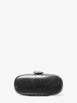 Minaudière em pele com motivo de pitão em relevo Tina pequena | Michael Kors [PT]