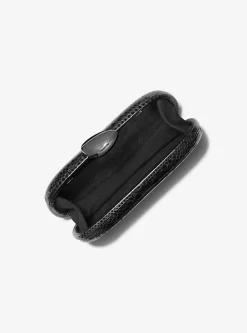 Minaudière em pele com motivo de pitão em relevo Tina pequena | Michael Kors [PT]