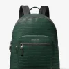 Mochila para deslocações em pele com motivo de crocodilo em relevo Hudson | Michael Kors [PT]