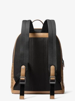 Mochila para deslocações em pele com motivo de crocodilo em relevo Hudson | Michael Kors [PT]