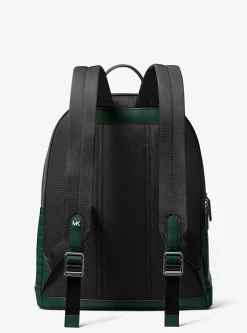 Mochila para deslocações em pele com motivo de crocodilo em relevo Hudson | Michael Kors [PT]