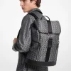 Mochila tipo aviador em jacquard com o logótipo MK2000 Eli | Michael Kors [PT]