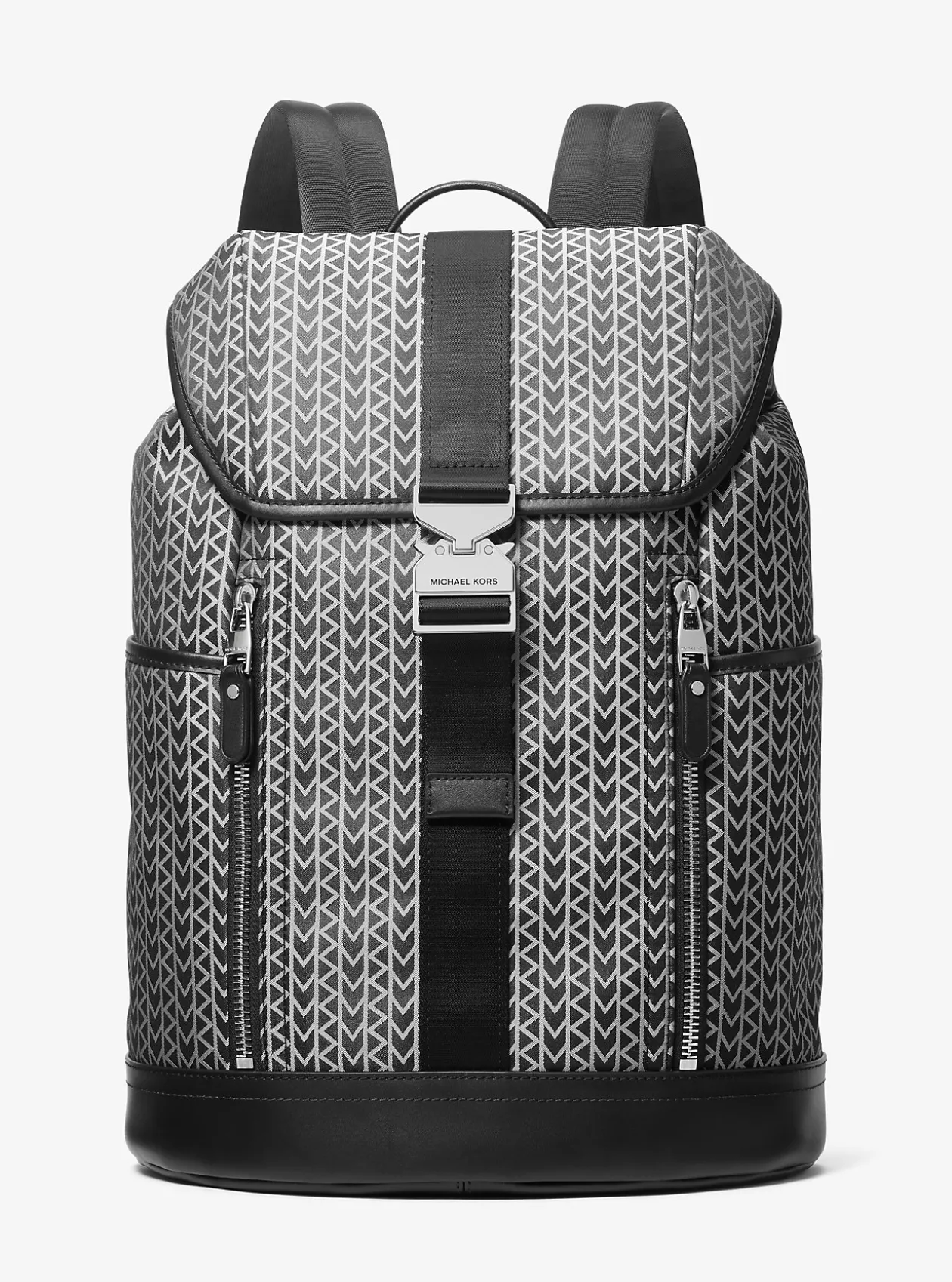 Mochila tipo aviador em jacquard com o logótipo MK2000 Eli | Michael Kors [PT]