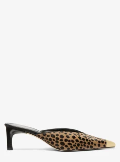 Mule em pelo de bezerro com estampado de leopardo Kasia | Michael Kors [PT]