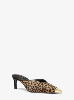 Mule em pelo de bezerro com estampado de leopardo Kasia | Michael Kors [PT]