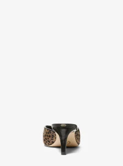 Mule em pelo de bezerro com estampado de leopardo Kasia | Michael Kors [PT]