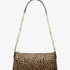 Pochette com corrente de elos e em pelo de bezerro com estampado de leopardo Empire média | Michael Kors [PT]