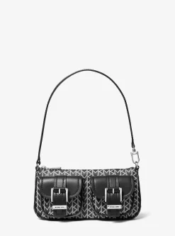 Pochette com logótipo MK2000 em jacquard Zoe pequena | Michael Kors [PT]