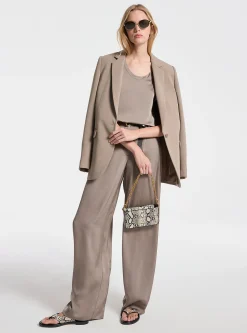 Pochette convertível em pele com efeito de cobra em relevo Bryant pequena | Michael Kors [PT]